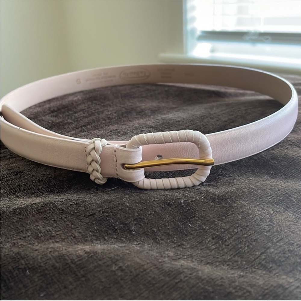 TALBOTS - NWOT Leather Light Pink Belt